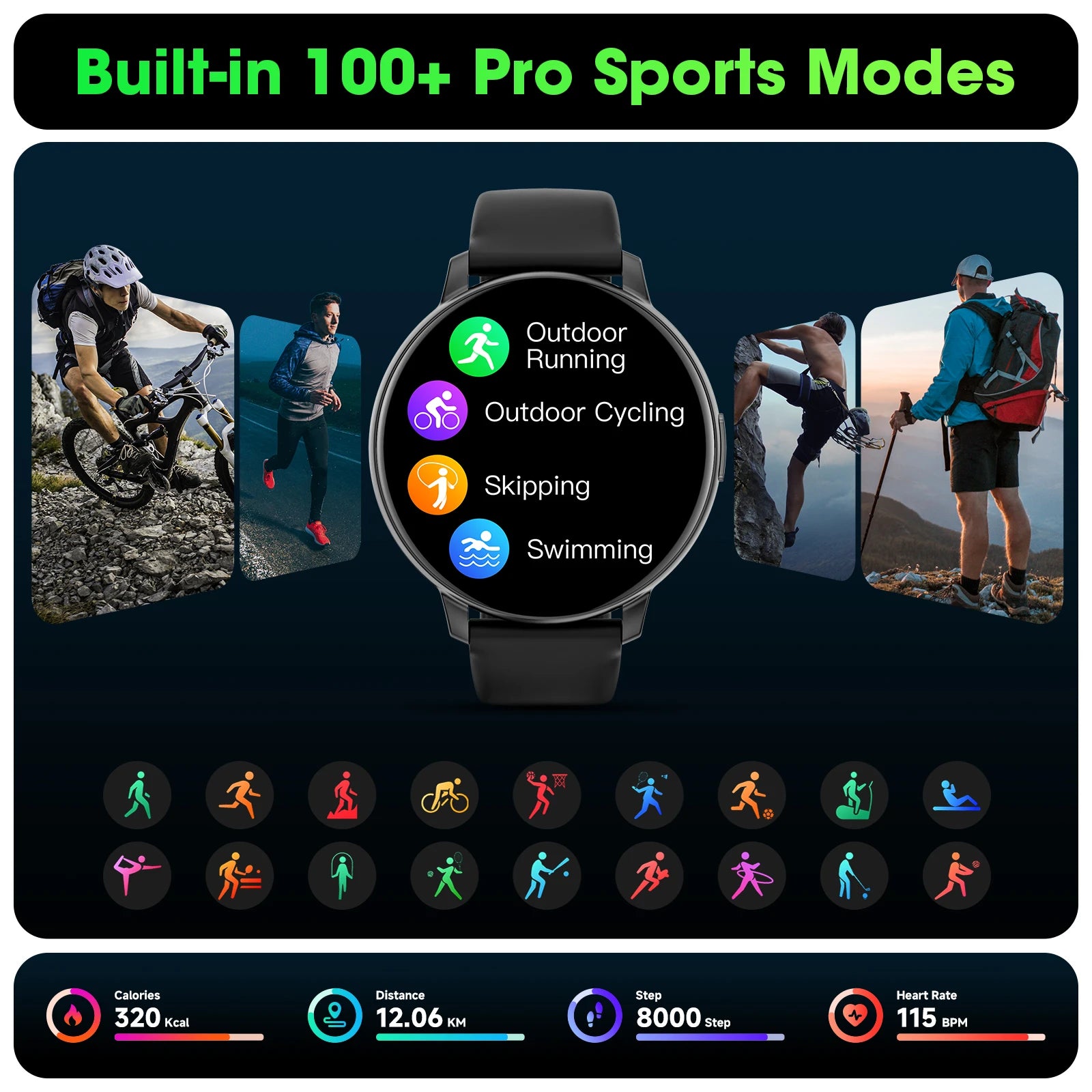 2026 Women Smart Watch Bluetooth Call | 1.38" Full Touch Screen Fitness Tracker, 100+ Sports Modes Heart Rate Sleep Monitor Waterproof Ladies Smartwatch Compatible with iPhone Android iOS