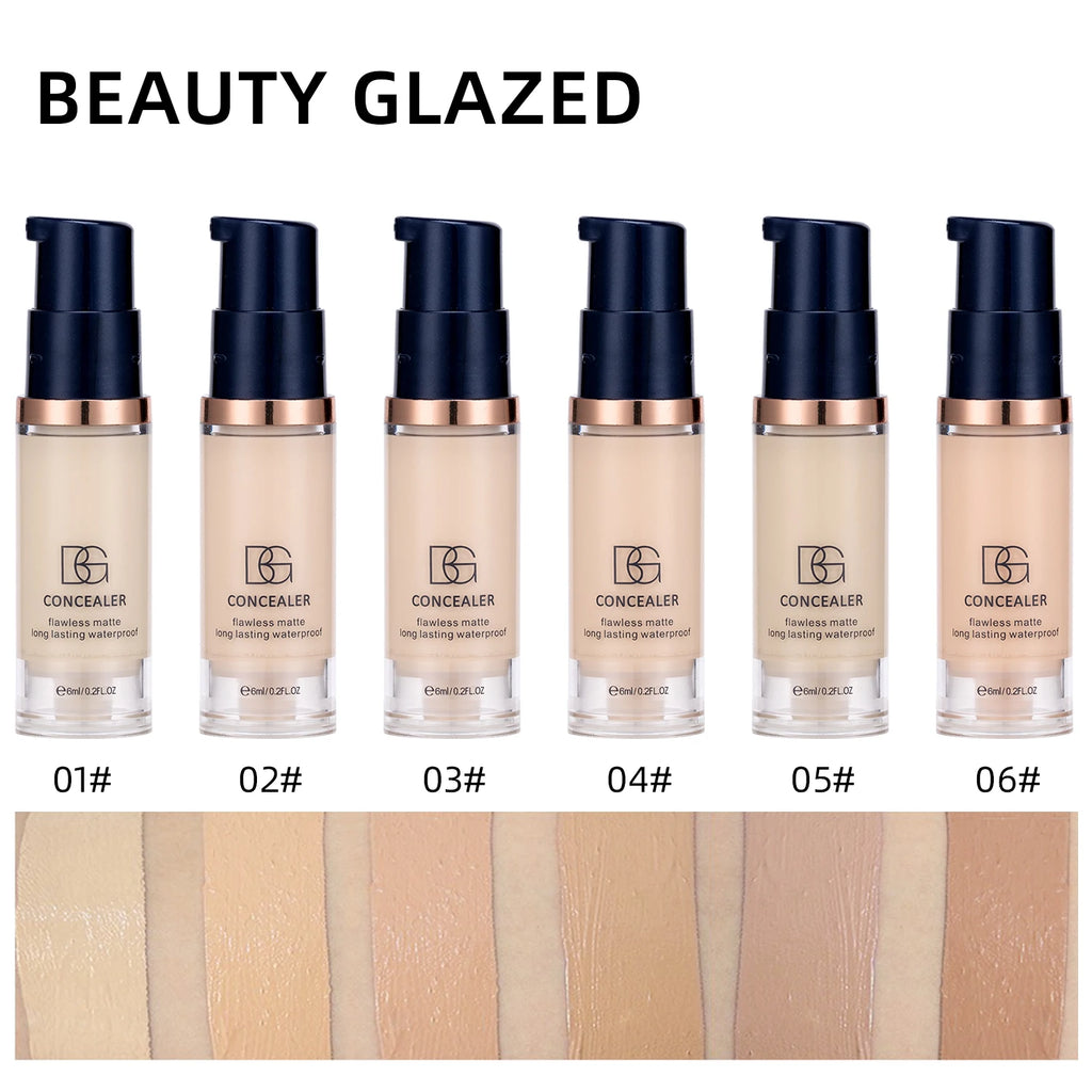 Tidesmit mini matte concealer and full coverage liquid foundation showing smooth texture for all skin types
