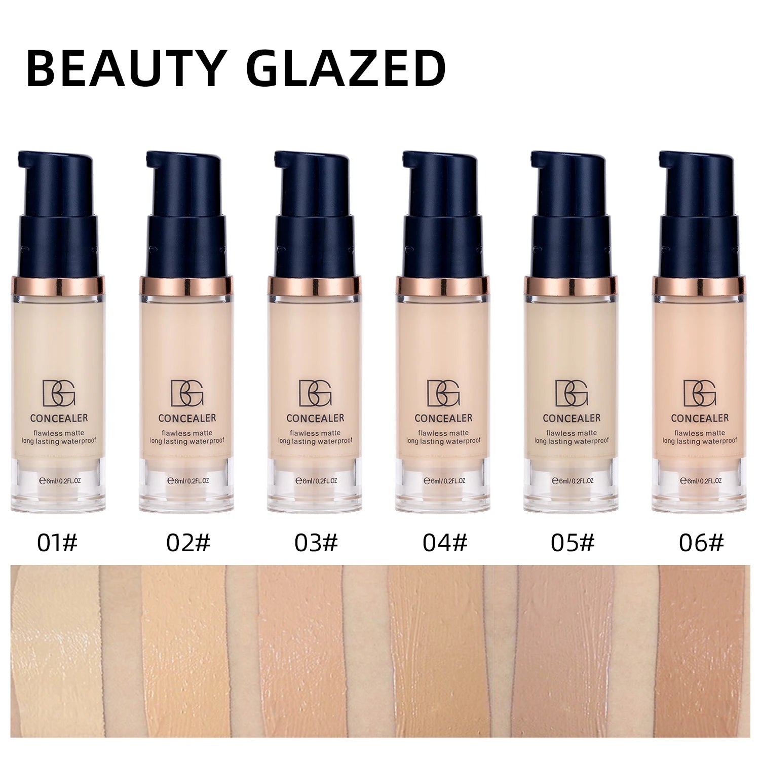 Tidesmit mini matte concealer and full coverage liquid foundation showing smooth texture for all skin types