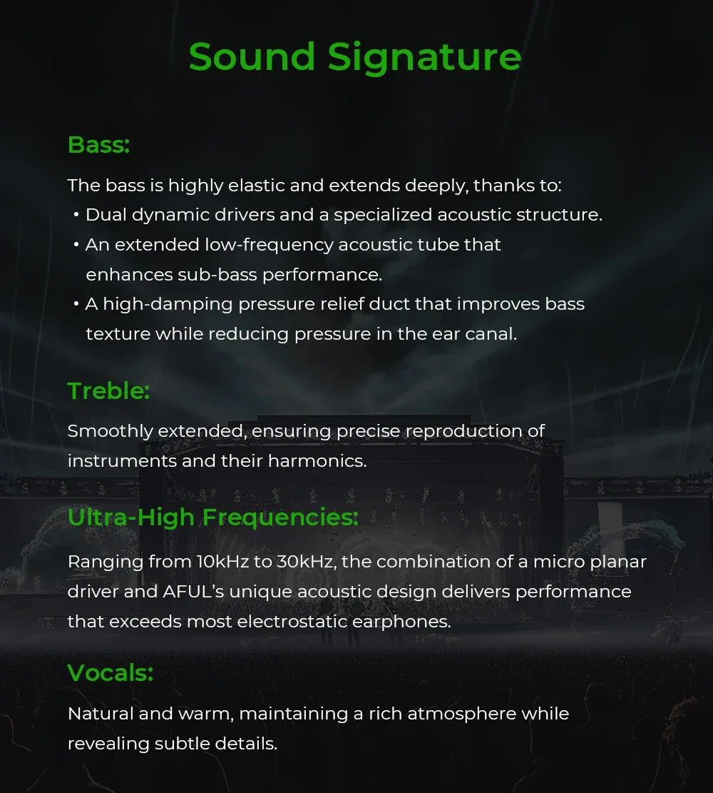 AFUL Performer 5+2 / Performer 7 2DD+4BA+1Micro Planar In Ear Monitor Earphones HiFi Wired Hybrid Headphone Music IEMs| HiFiGo Tidesmit