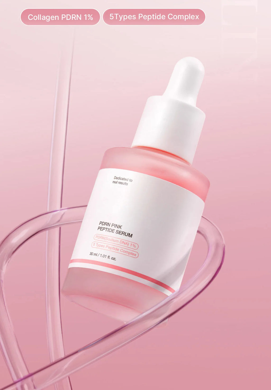 Pink Peptide Serum  Dark Spot Care Even Skin Tone Boosts Elasticity Smooth Firm Niacinamide Bright Essence Korean Makeup