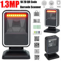 Leshine 1.3MP HD Camera Wired Barcode Scanner 1D 2D QR Code Desktop Barcode Reader for Supermarkets for PC Laptop Window POS