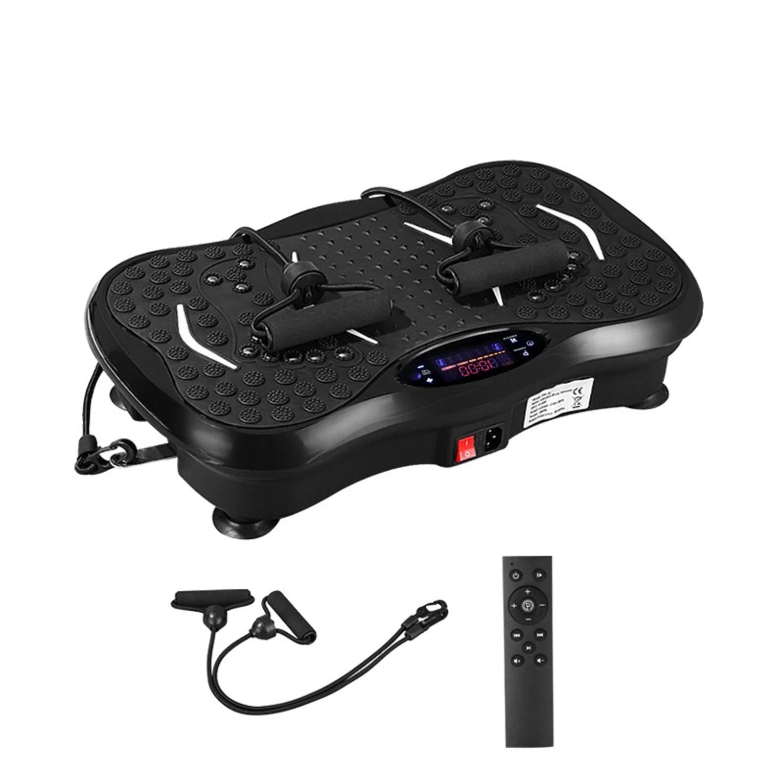 Tidesmit Vibration Plate Machine, 99 Speeds with Bluetooth Audio - Black Massage Cushion black China Mainland Tidesmit