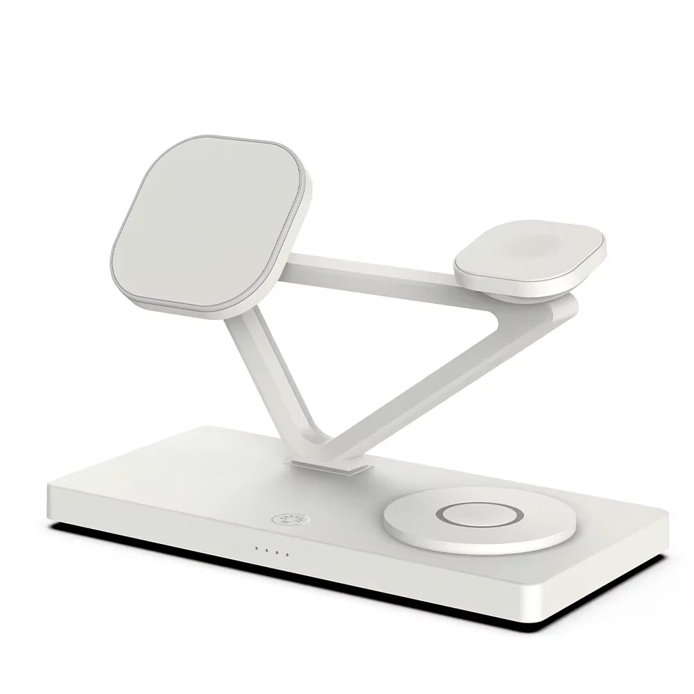 Tidesmit 3-in-1 Wireless Charging Station | Qi Certified Fast Charger T216-W Tidesmit