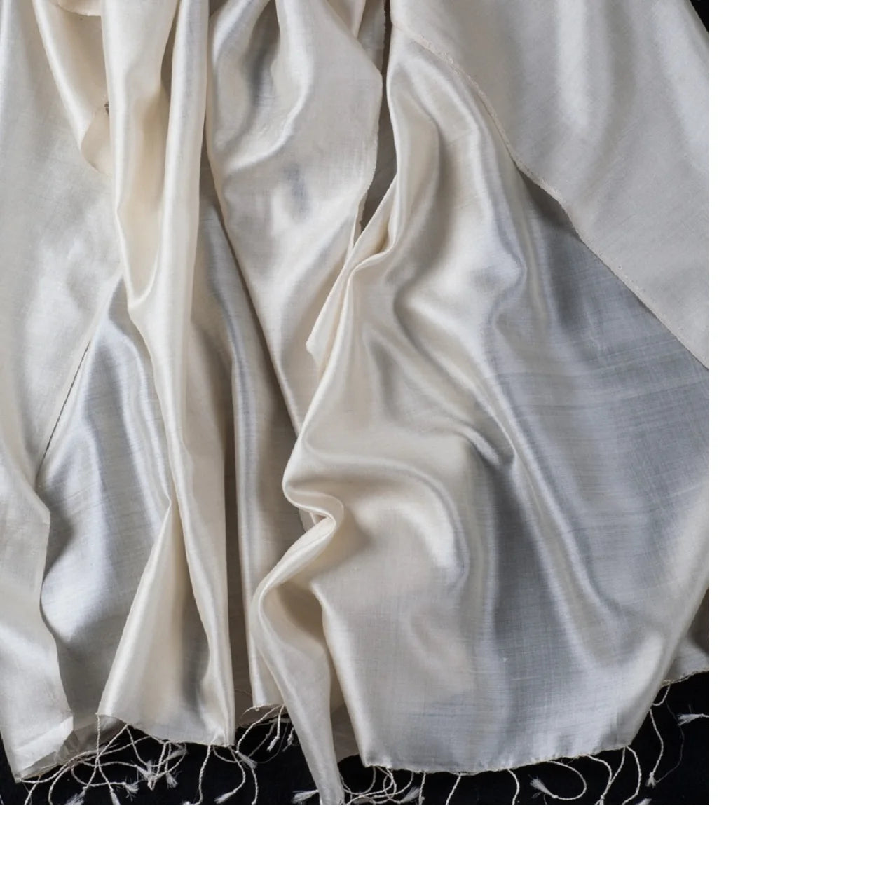 Custom made Luxuriously soft Eri silk scarves sustainably crafted cruelty free and perfect for elegant breathable everyday wear.