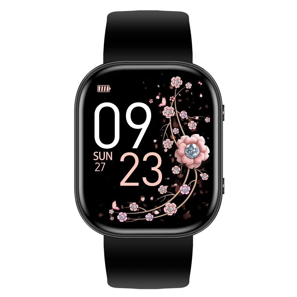 Men Smart Watch 1.88 Inch HD TFT Large Screen Bluetooth Dial Answer Call IP68 Waterproof Fitness Tracker 24H Sleep Health Monitor DIY Custom Watch Faces Multi Sports Modes Ultra Long Standby Smartwatch For Android IOS