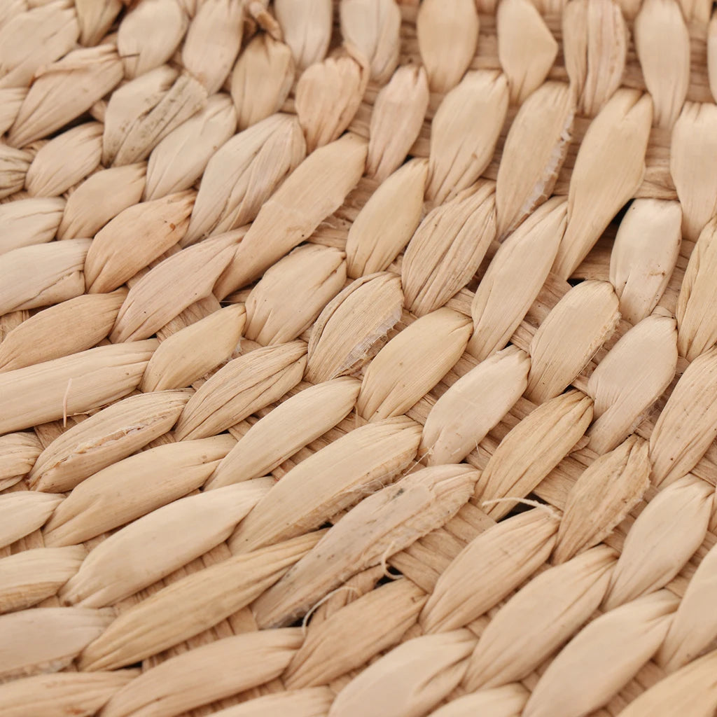 Natural Straw Round Pouf Tatami Sitting Cushion Floor Mat Pouf Pure Hand Woven Living Room Worship Meditation Cushion Floor Seat