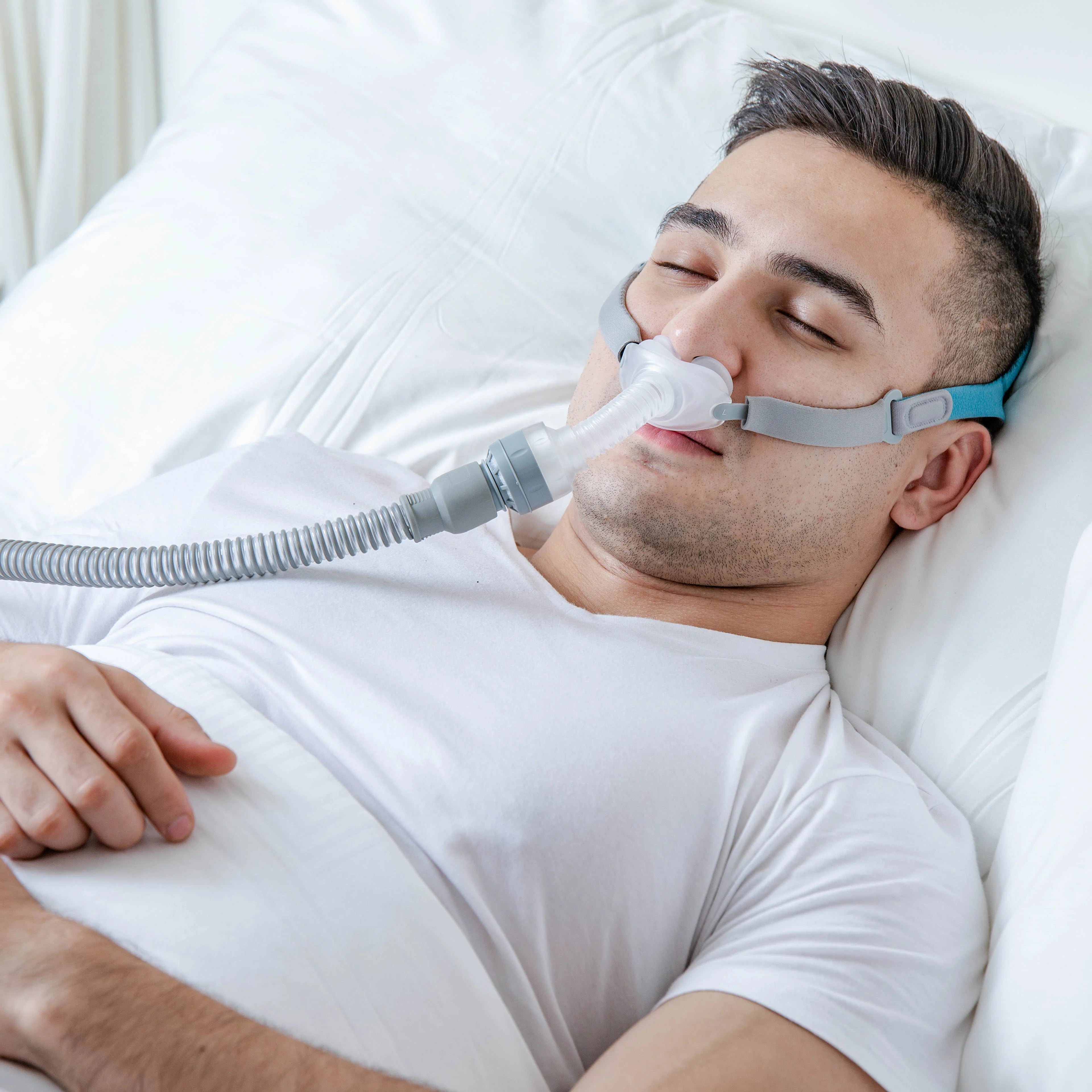 BMC P2H M1 MINI CPAP Mask with Waterless Humidification Filter Elements S/M/L Full Sizes Nasal Pillows Mask Sleep Apnea Light