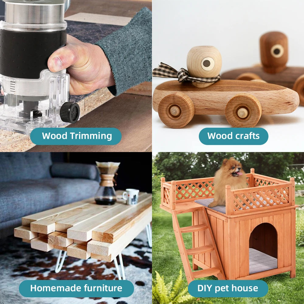 Brushless Wood Router Wood Trimmer Machine Electric Hand Trimmer Carpentry Tool Woodworking Trimming for Makita 18V Battery