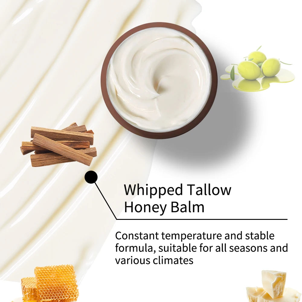 Whipped Tallow Cream, Moisturizing Face and Body Lotion, Skin Care, Lip Balm, Moisturizing,