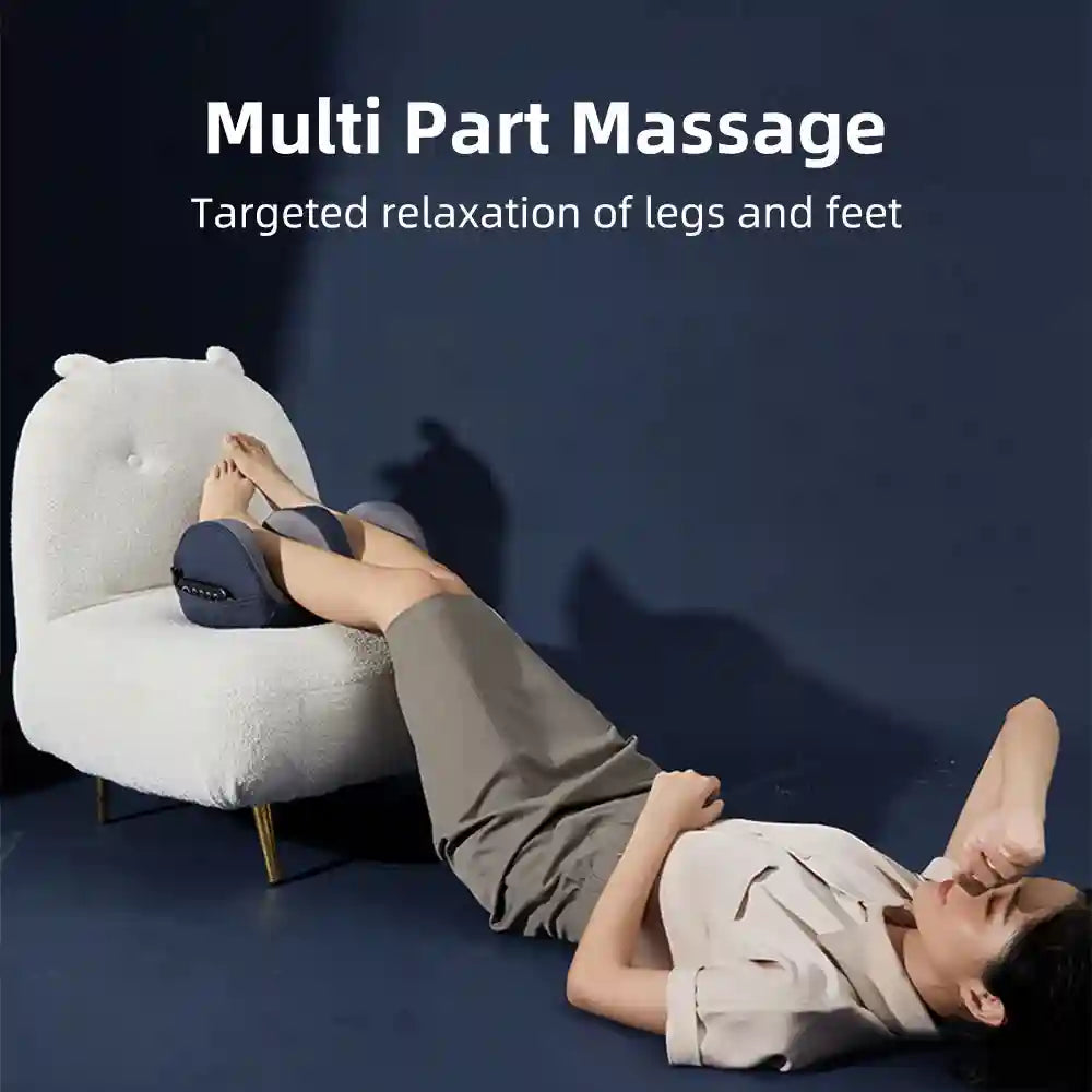 Electric Foot Massager with Heat - Shiatsu Deep Tissue Kneading Roller Blue Massage Roller Tidesmit