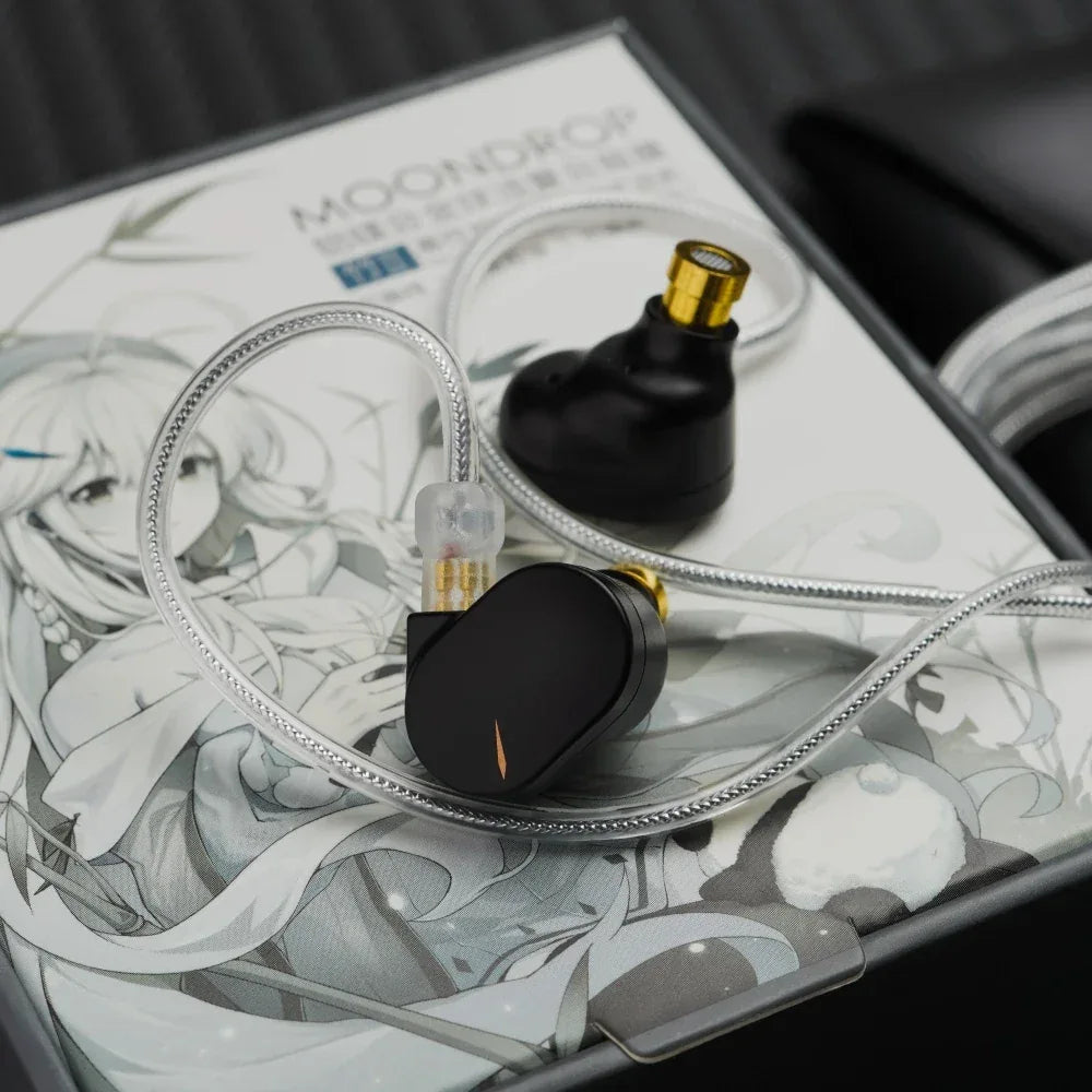MOONDROP CHU II / CHU 2 Performance Dynamic Driver Earphone IEMs Interchangeable Cable In-Ear Headphone HiFi Music Earbuds Tidesmit