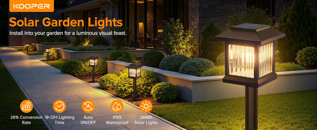 Solar Pathway Light Outdoor Solar Lamp Waterproof Landscape Lighting for Garden Yard Patio Walkway Driveway Camping Decor