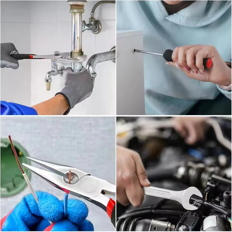 799PCS Mechanics Tool Set with Rolling Toolbox, Complete Socket Wrench & Hand Tool Kit for Home Repair, DIY, Garage & Automotive Maintenance