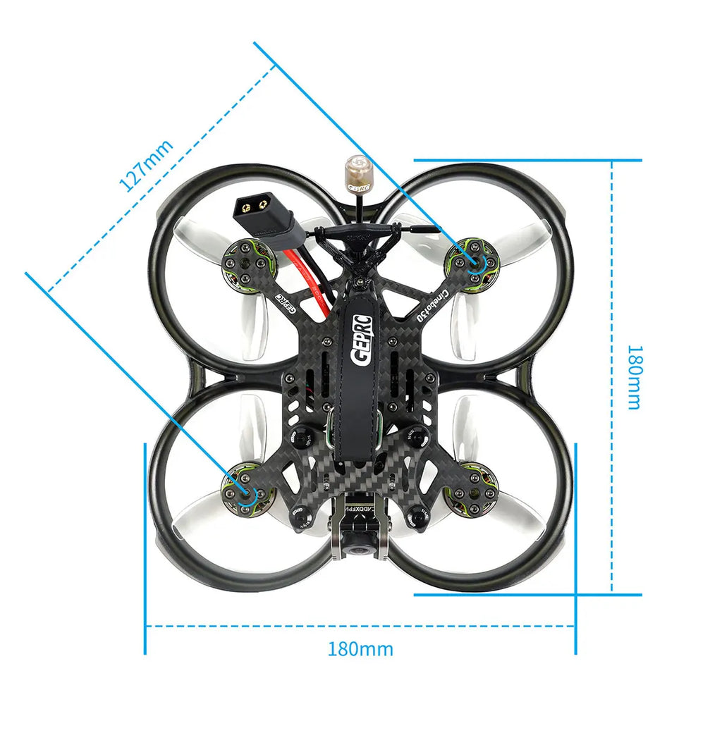 GEPRC Cinebot30 3-Inch FPV Drone 6S HD Vista Nebula Pro System Tidesmit