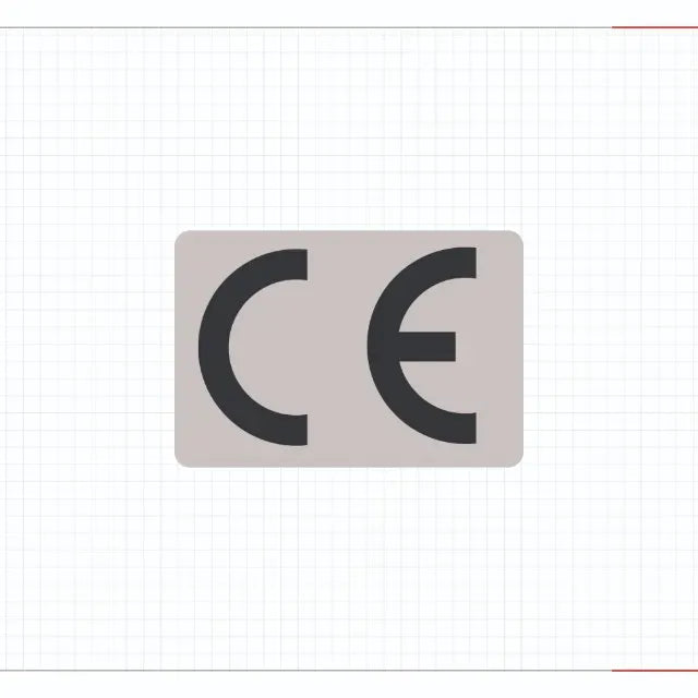 CE Certified Heat-Resistant Industrial Label Sticker Set with 3M Adhesive - Angle/Detail 2
