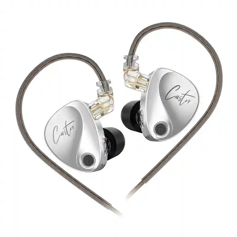 KZ Castor Tunable HiFi In-Ear Monitors | Dual-Driver Studio Precision Harman NO MIC China Mainland Tidesmit