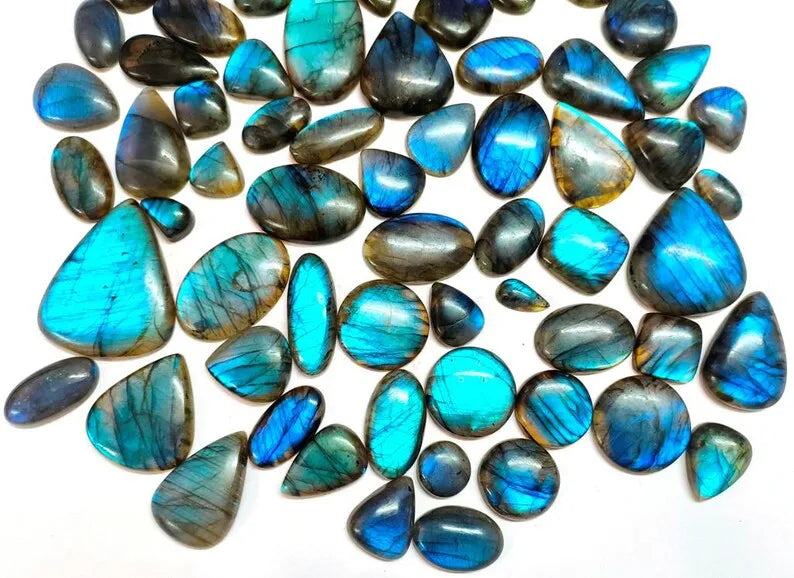 Super Flashy Natural Labradorite Stone Loose Gemstone Lot Rare Quality High-Luster Labradorite From Lab