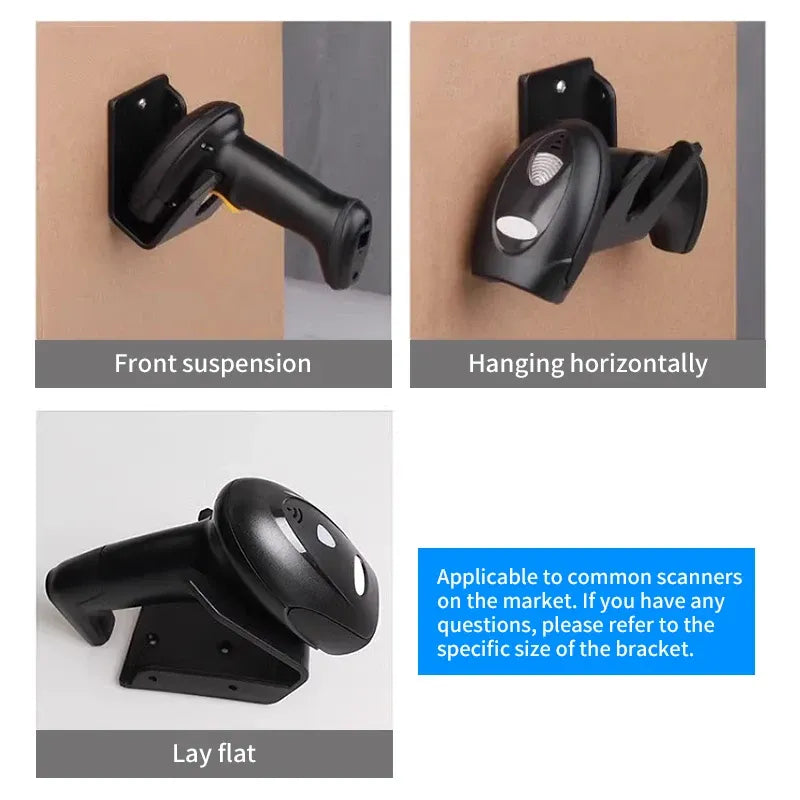 Universal Adjustable Barcode Scanner Stand Barcode Reader Stand, Large Base, Removable, Super Stable, Compatible with All Types