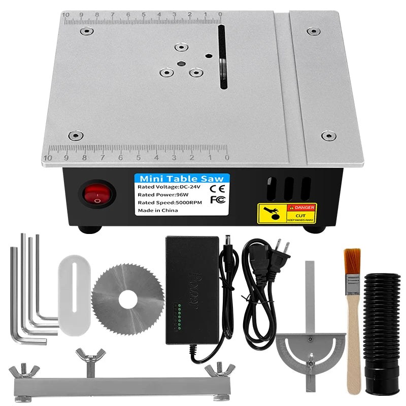 Precision Lift Electric Table Saw DIY Handmade Woodworking Tool Desktop Cutting Machine with Adjustable Cutting Depth DesktopSaw