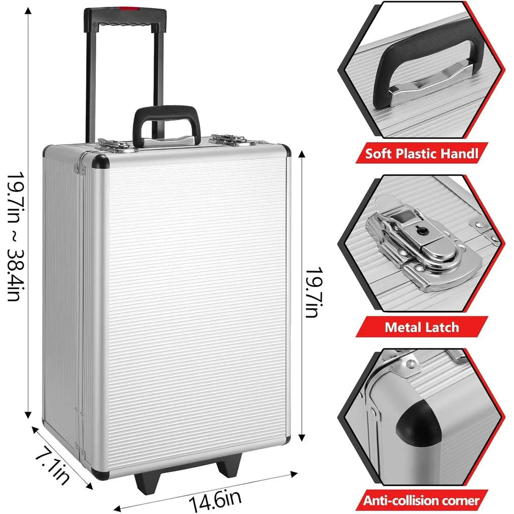 799pcs Mechanic Tool Set Home Repair Tool kit Wrenches Socket with Trolley Case Hand Tools for Daily Use Househould Work Repair