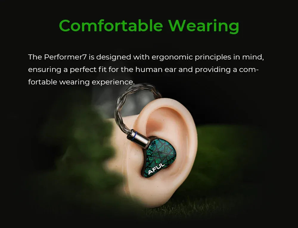 AFUL Performer 5+2 / Performer 7 2DD+4BA+1Micro Planar In Ear Monitor Earphones HiFi Wired Hybrid Headphone Music IEMs| HiFiGo Tidesmit