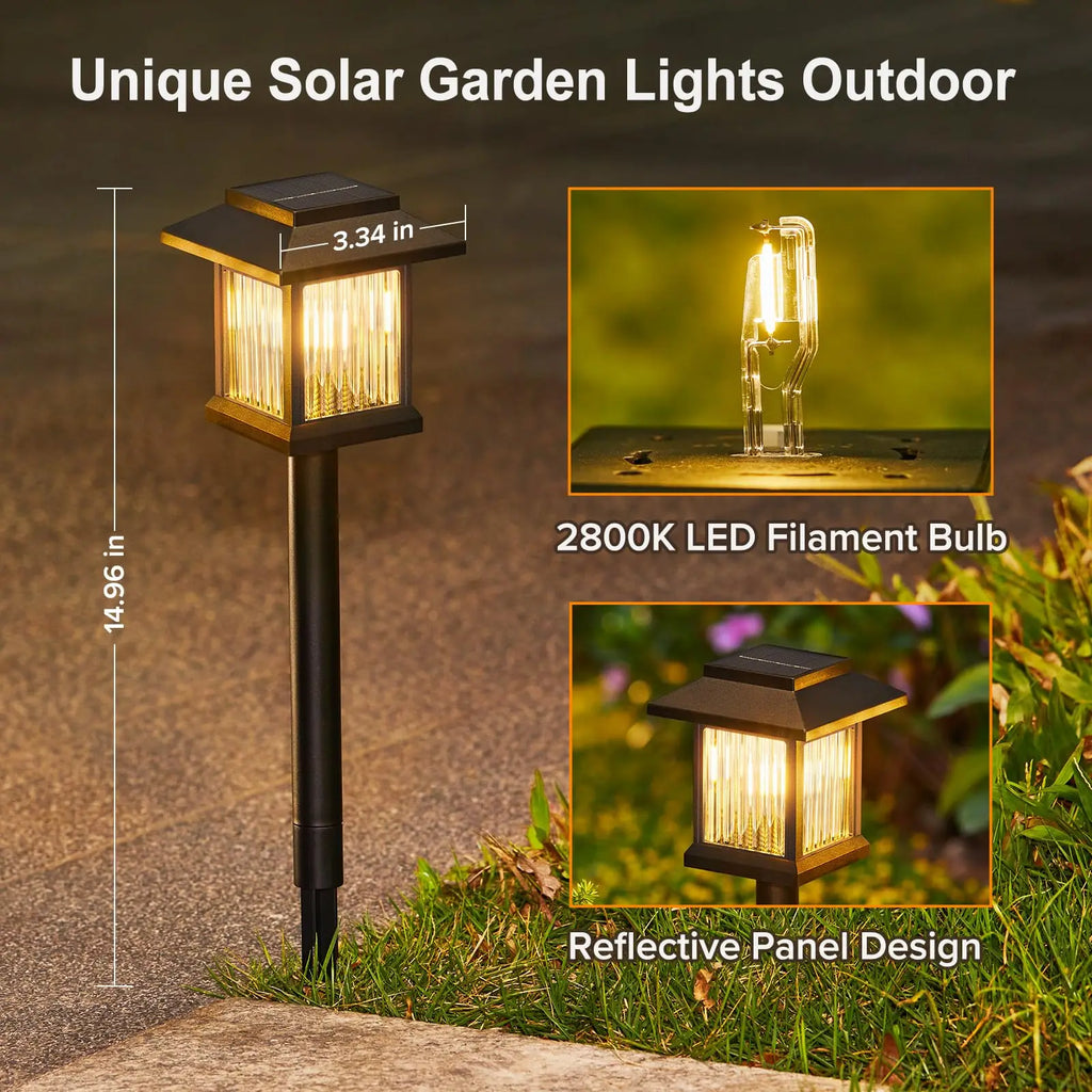 Solar Pathway Light Outdoor Solar Lamp Waterproof Landscape Lighting for Garden Yard Patio Walkway Driveway Camping Decor