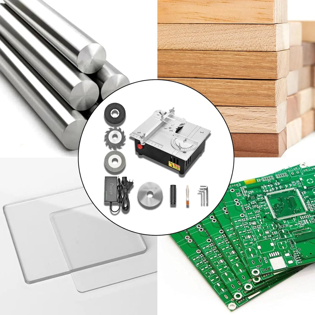 Precision Lift Electric Table Saw DIY Handmade Woodworking Tool Desktop Cutting Machine with Adjustable Cutting Depth DesktopSaw