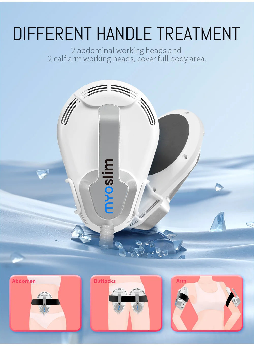 HIEMT Body Shaping Machine Muscle Stimulator with RF - Tidesmit Back Massage Instrument Tidesmit