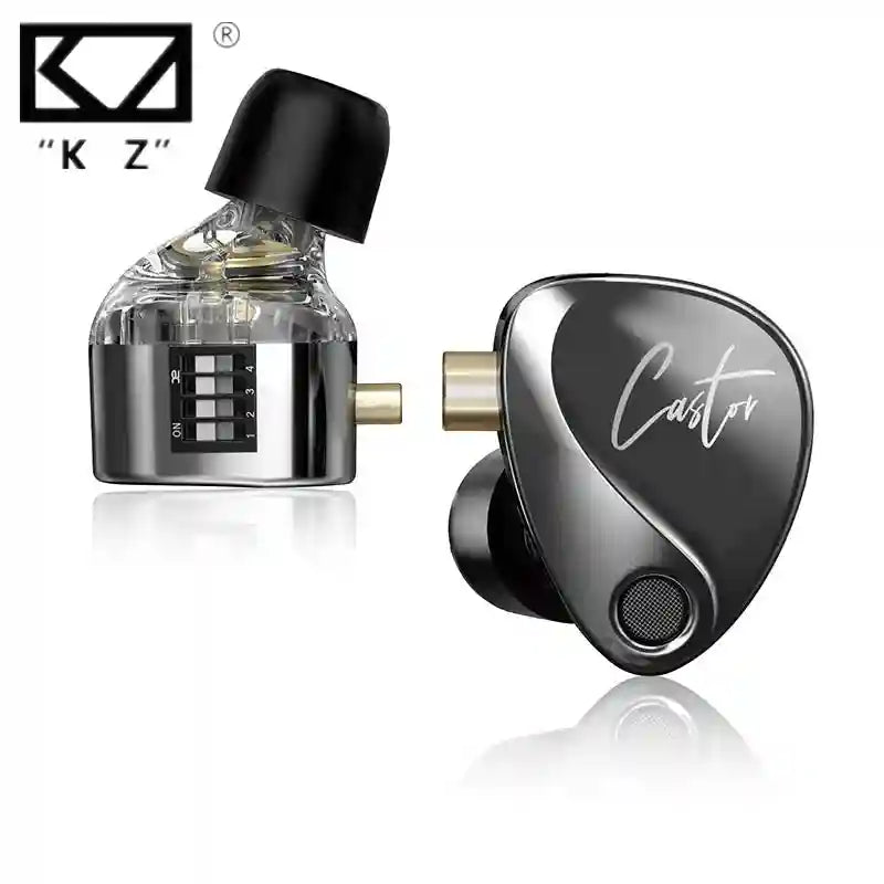 KZ Castor Tunable HiFi In-Ear Monitors | Dual-Driver Studio Precision Tidesmit