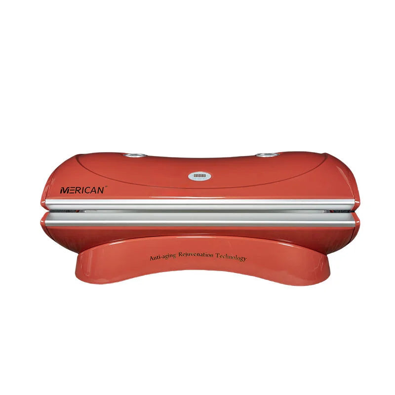 Vertical Solarium Sunbed with Full Body Light Therapy for Muscle Relief Back Massage Instrument Tidesmit