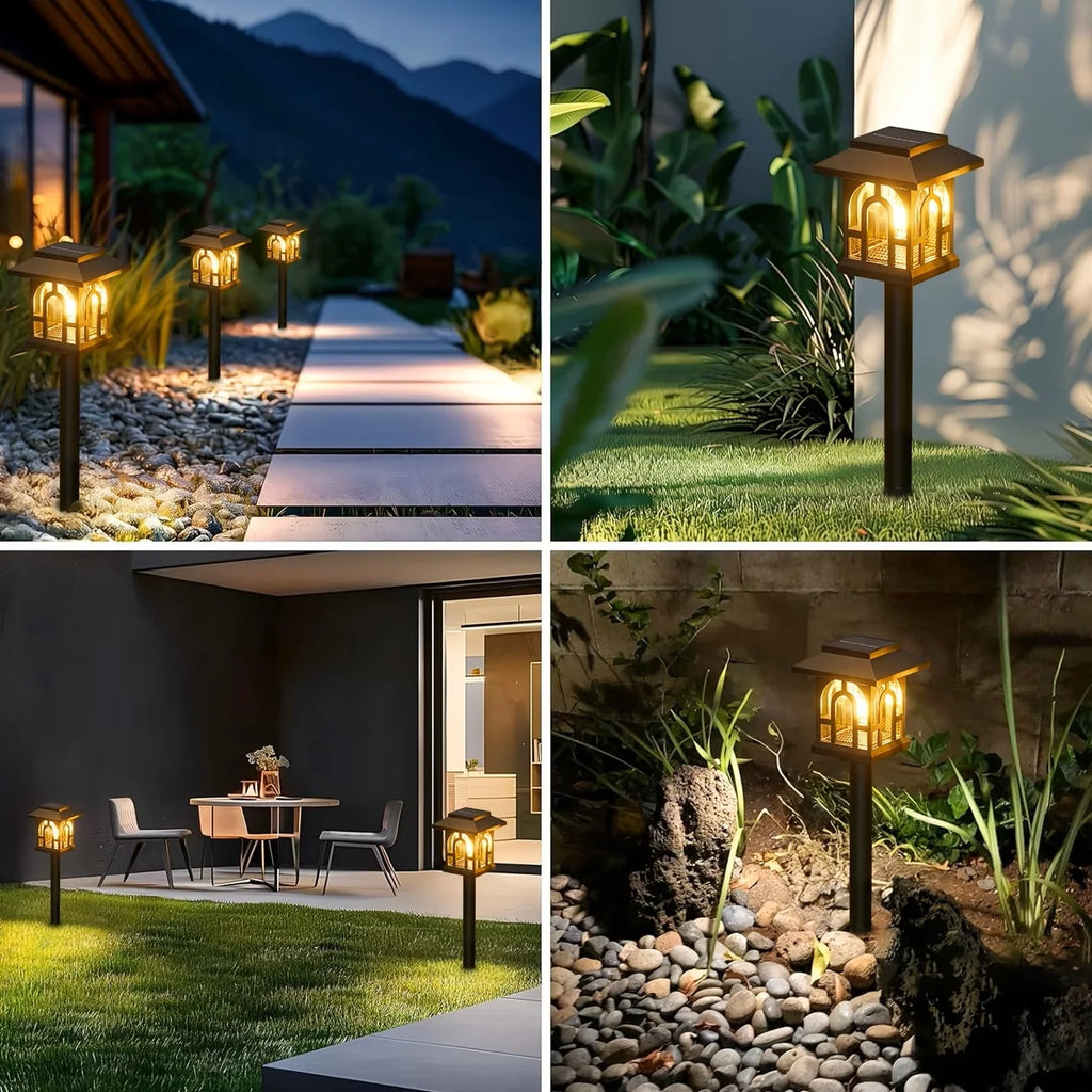 10Pack Solar Pathway Light Outdoor Solar Lamp Waterproof Landscape Lighting for Garden Yard Patio Walkway Driveway Camping Decor