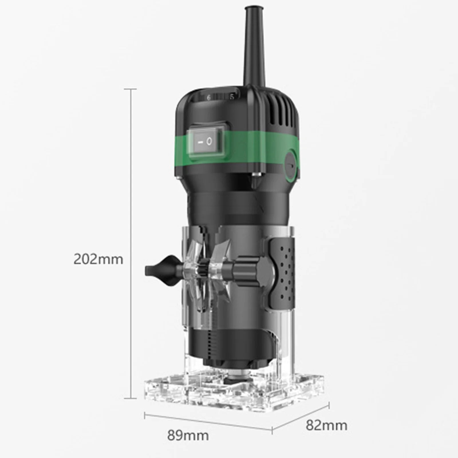800W 6 Speed Electric Trimming Machine 33000rpm Woodworking Milling Engraving Hand Wood Edge Router Trimmer Home DIY Power Tools