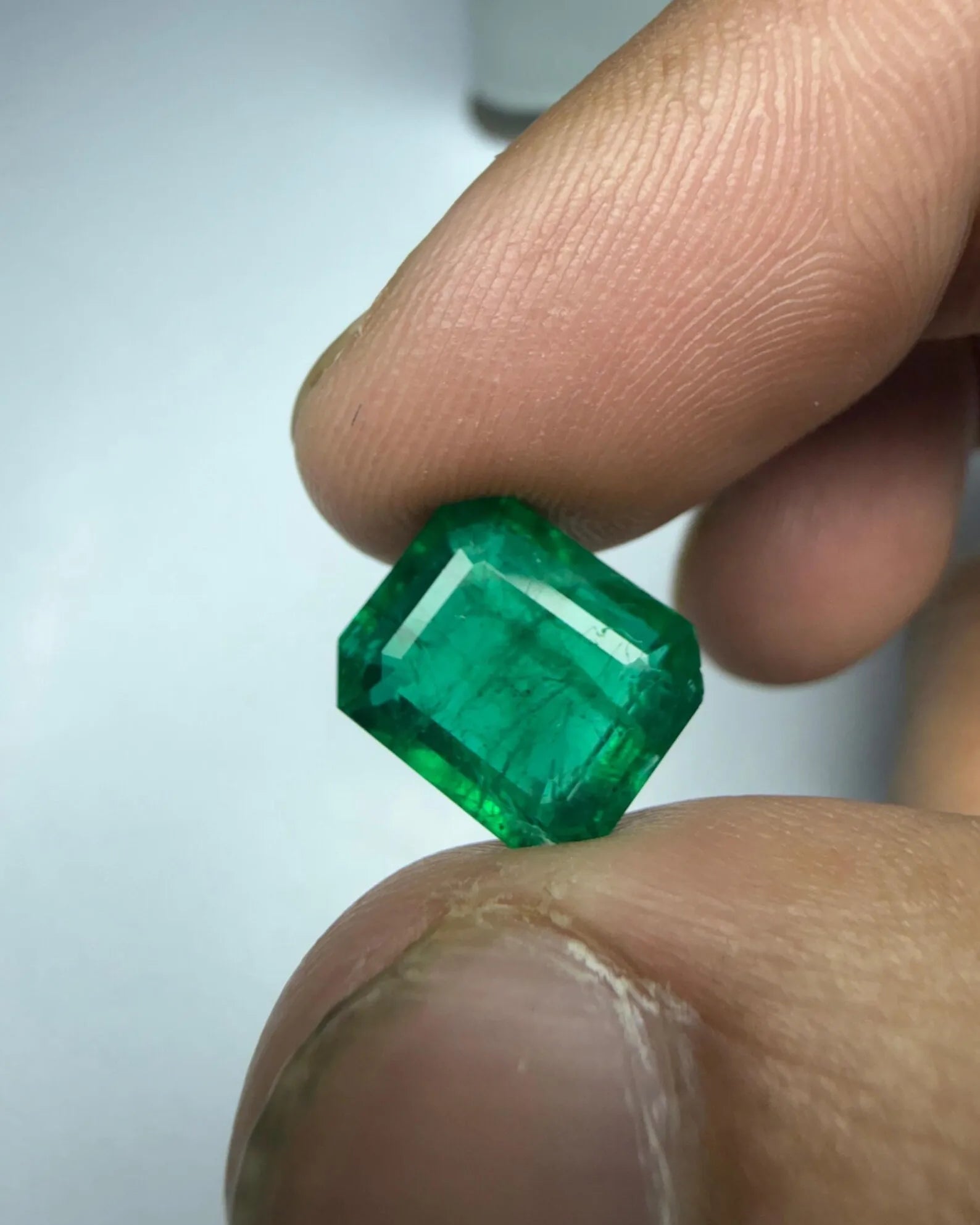 Natural Zambian Emerald Octagon Cut 5.45 Ct Genuine Green Loose Emerald Gemstone Certified Precious Stone for Jewelry Making
