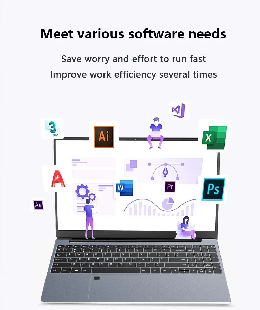 Intel i9 15.6" Windows 11 Laptop Computer Intel Core i9 10980HK 16GB 1TB Laptops Office Computer Fingerprint Unlock Notebook PC