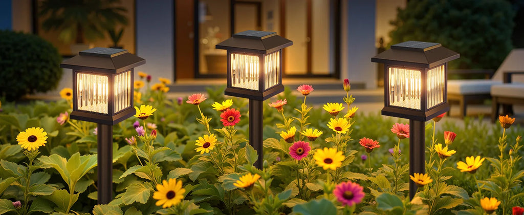 Solar Pathway Light Outdoor Solar Lamp Waterproof Landscape Lighting for Garden Yard Patio Walkway Driveway Camping Decor