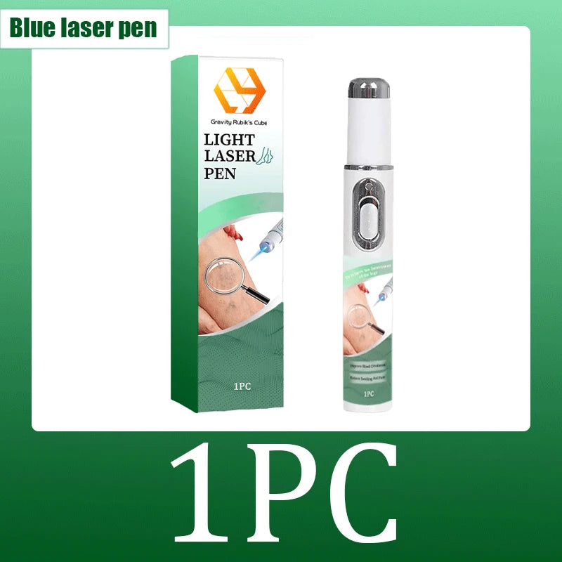Blue Light Therapy Pen for Leg Vein Care - Portable Wellness Device Back Massage Instrument Pack of 1 Tidesmit