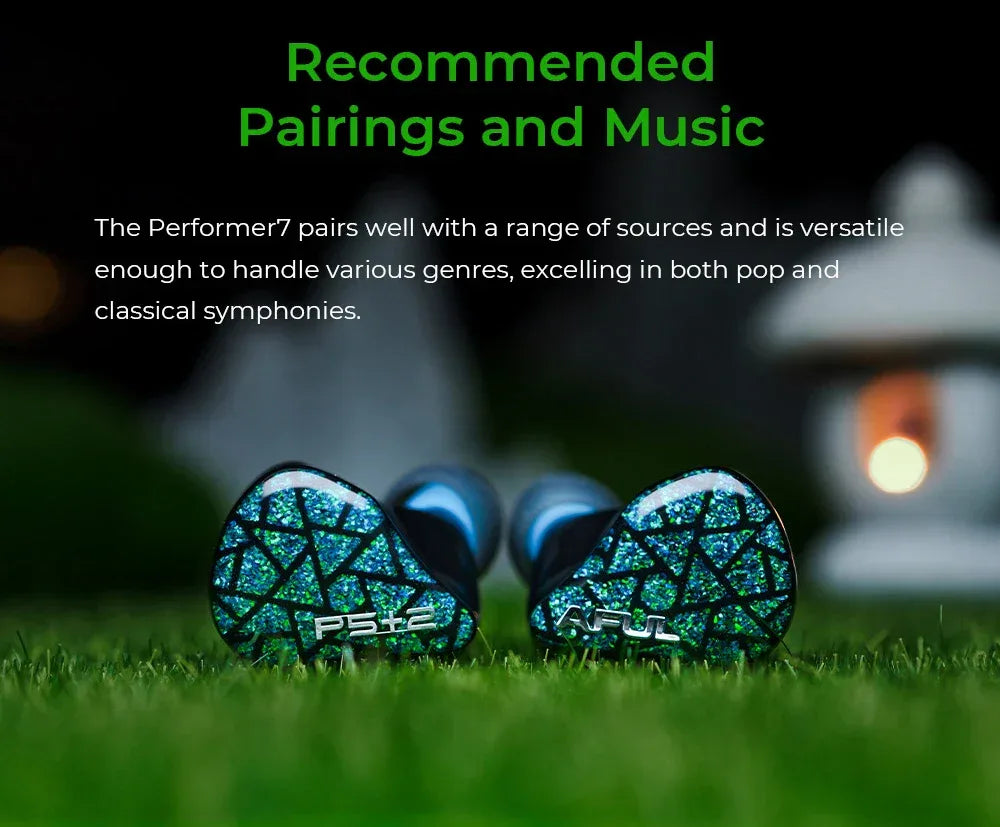 AFUL Performer 5+2 / Performer 7 2DD+4BA+1Micro Planar In Ear Monitor Earphones HiFi Wired Hybrid Headphone Music IEMs| HiFiGo Tidesmit