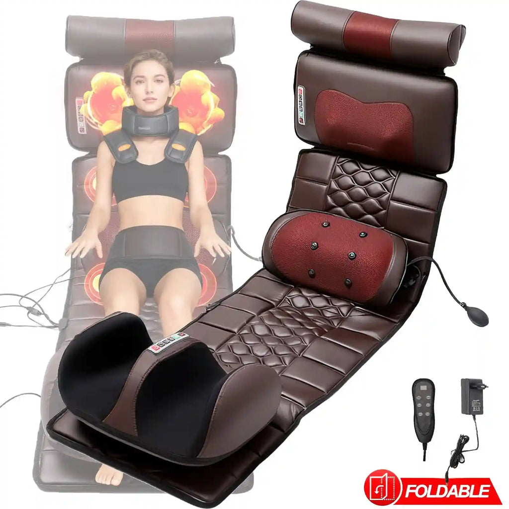 Full Body Electric Massage Mattress with Heat Therapy & Airbags Massage Cushion Tidesmit