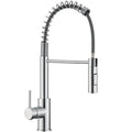Kitchen Faucet, Kitchen Mixer with Showerhead, 360° Swivel High-Arch Stainless Steel Chrome, Retractable 2-Mode Sprayer for Sink