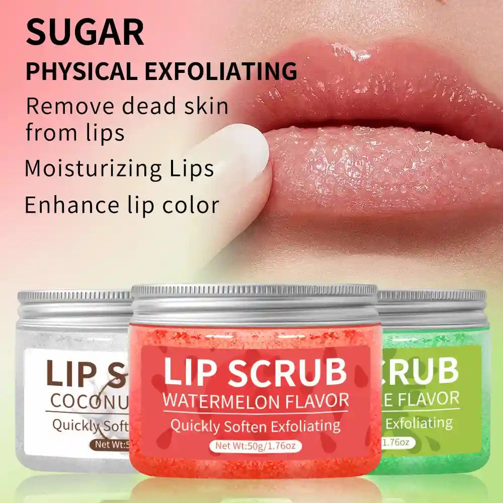 Fruit Lip Scrub Exfoliator - 50g Gentle Moisturizing Lip Treatment Lip Care Tidesmit