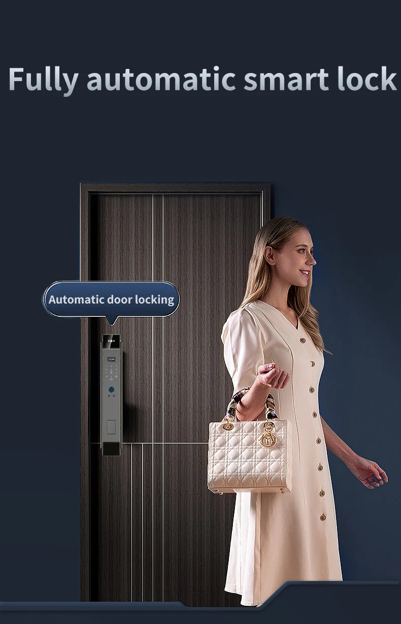 Wishome WiFi APP Smart Door Lock 3D Face Recognition Fingerprint Electronic Door Lock