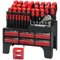 117PCs Magnetic Screwdriver Set with Plastic Ranking Includes Precision Screwdriver and Pick Hook Ratchet Driver DIY Tools
