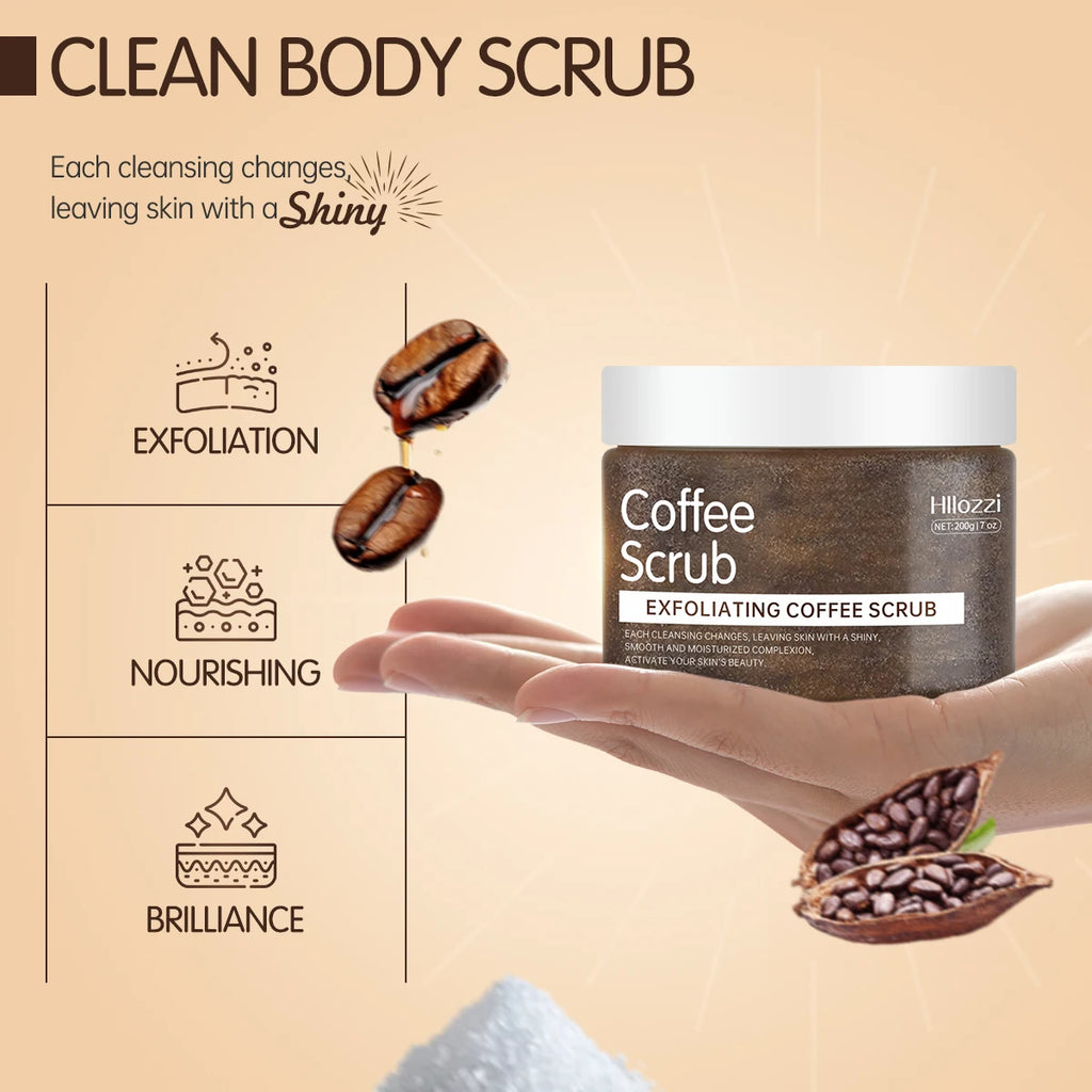 Coffee Body Scrub for Deep Exfoliation and Pore Cleansing - 250ml Scrubs Treatments Tidesmit