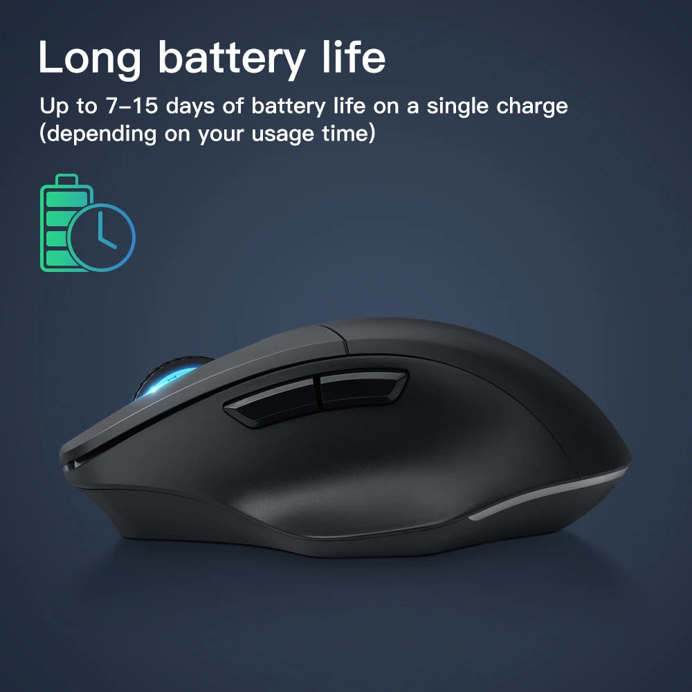 Bluetooth wireless mouse 2.4G mouse gamer 4000 DPI Optical Sensor 6 Mute Buttons For MacBook Tablet Laptop PC gaming mouse