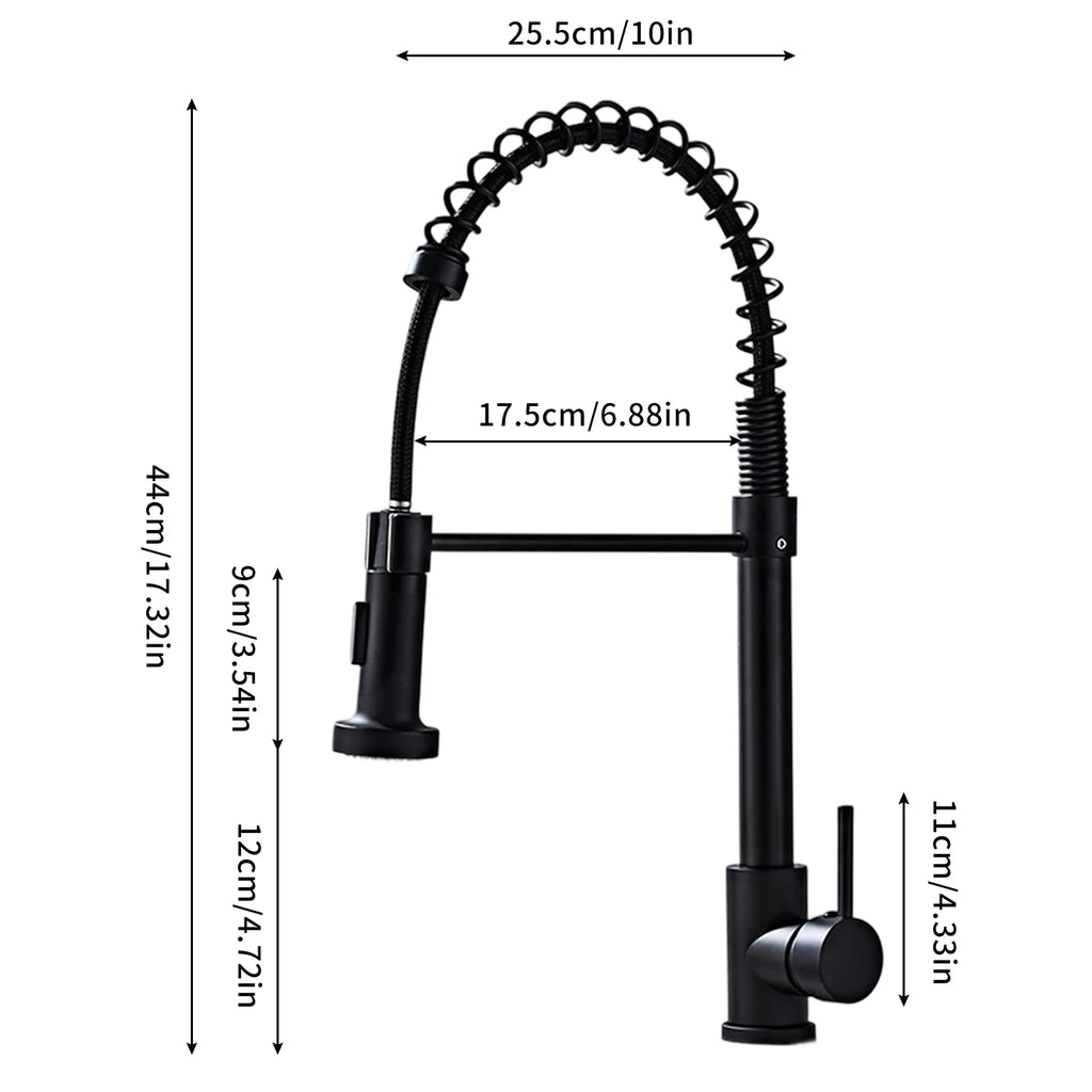 Solid Brass Kitchen Sink Faucet Drip Free Ceramic Valve Swivel Spout Design, Hot and Cold Water Mixer Tap Complete Accessories for Home Kitchen