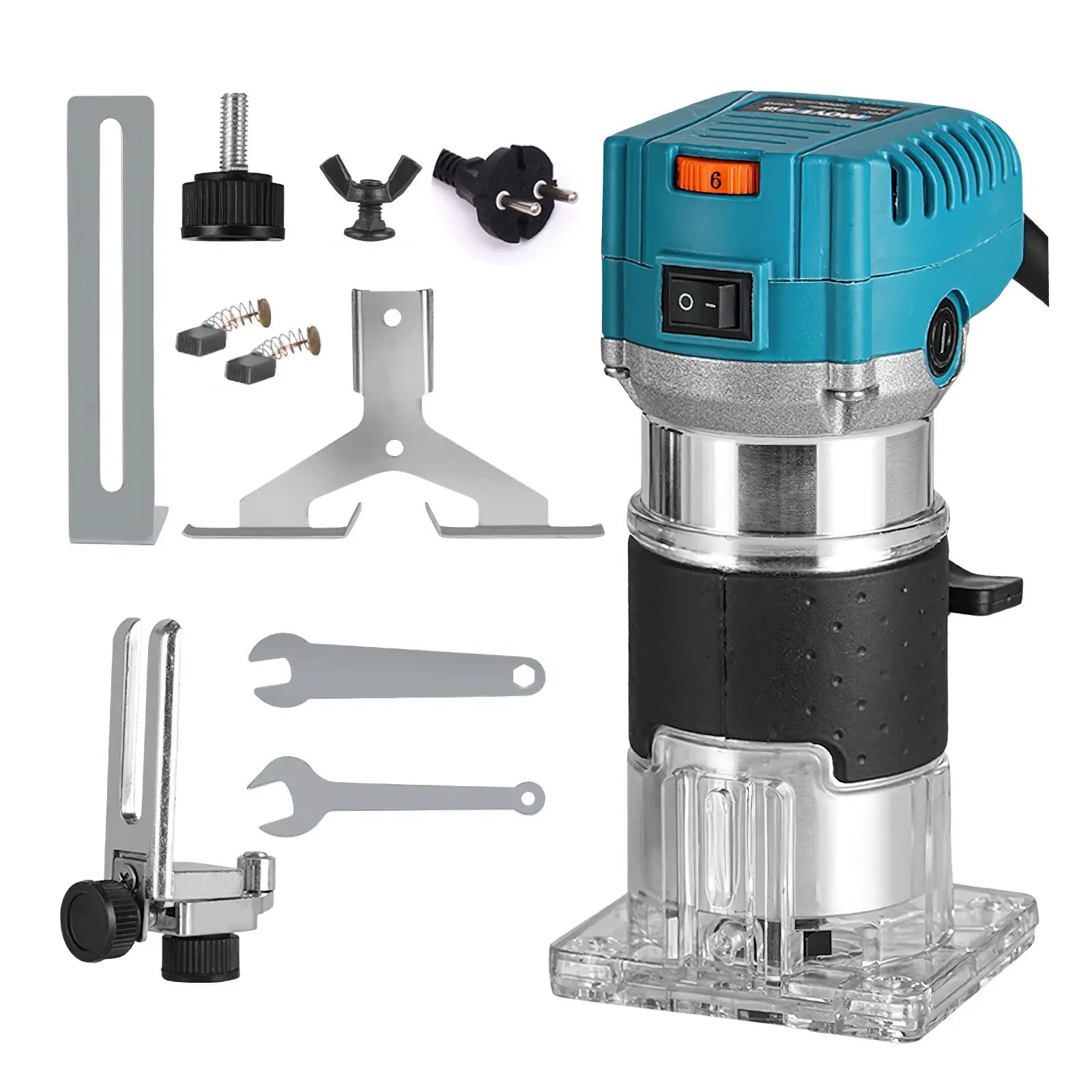 2000W Electric Trimmer Wood Milling Trimming Engraving Slotting Machine Versatile Woodworking Router Power Tool with Milling Cut