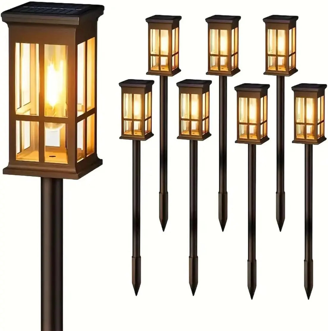 Solar Pathway Light Outdoor Solar Lamp Waterproof Landscape Lighting for Garden Yard Patio Walkway Driveway Camping Decor