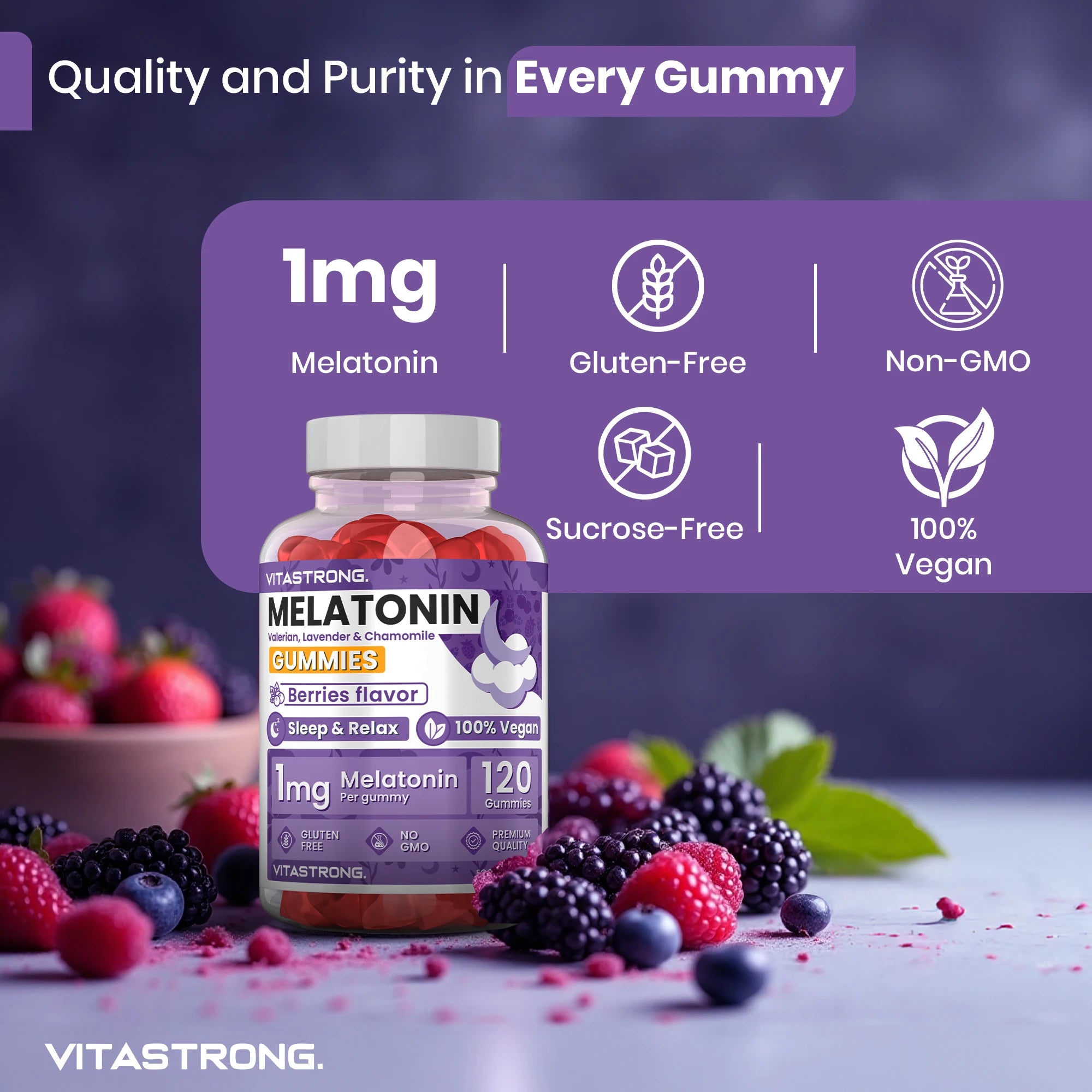 Vitamog Night Support-Melatonin Gummy Candy