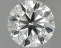 Round brilliant lab-grown diamond close-up, white sparkle facets